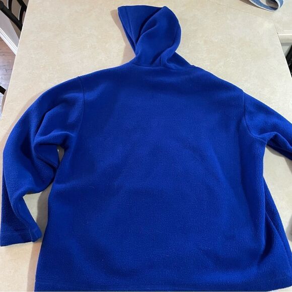 90s Y2K Winnie the Pooh Vintage Blue fleece hoodie size XL women’s Disney - Picture 6 of 6